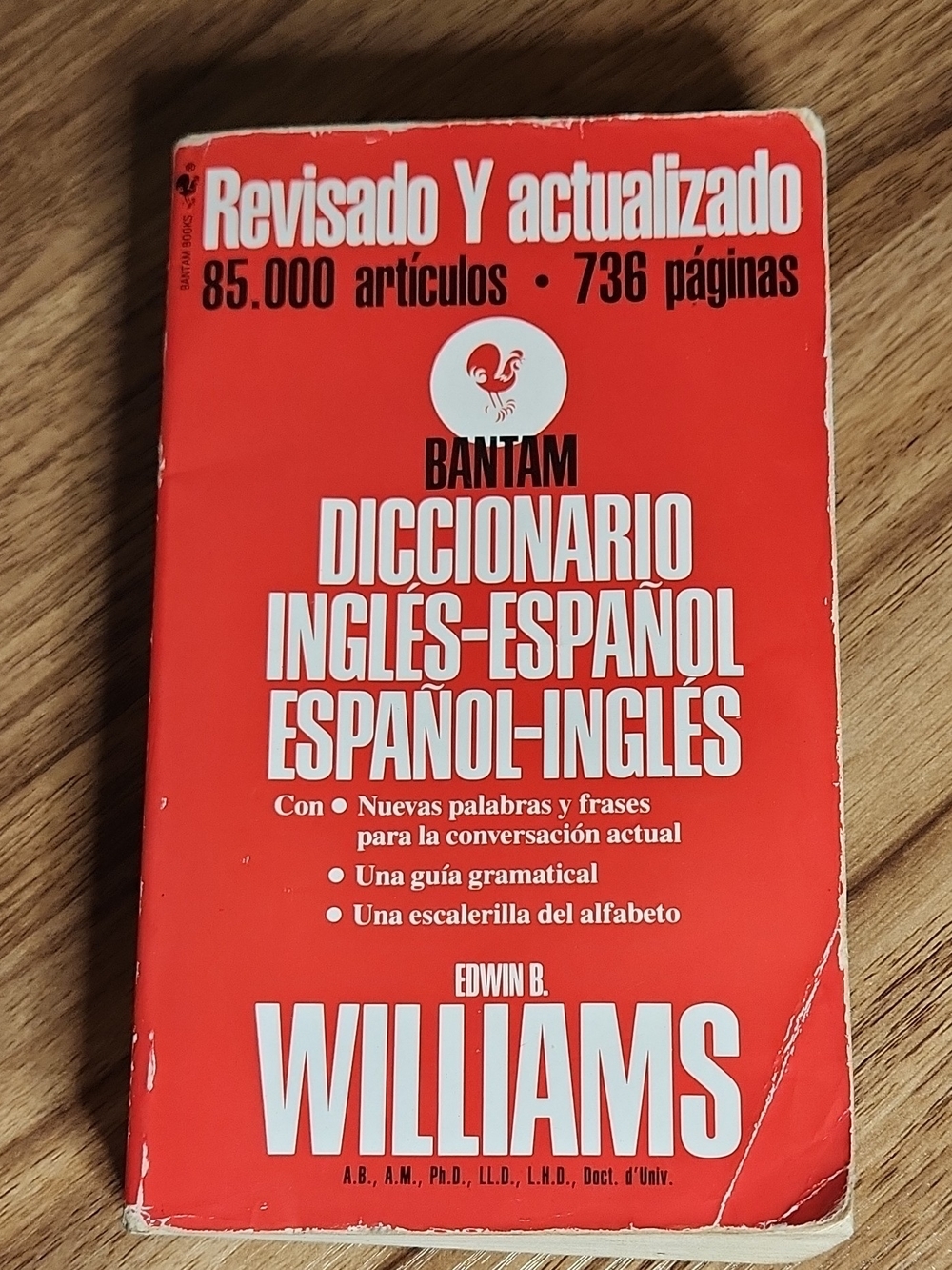 Bantam Diccionario Inglés-Español Español-Inglés Rev Updated Williams PB 736p
